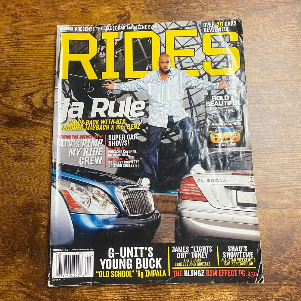 RIDES Magazine by King - Summer 2004 Ja Rule , G-Unit Pimp My Ride